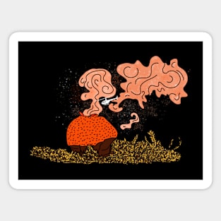 Helicopter Puffball Mushroom Magnet